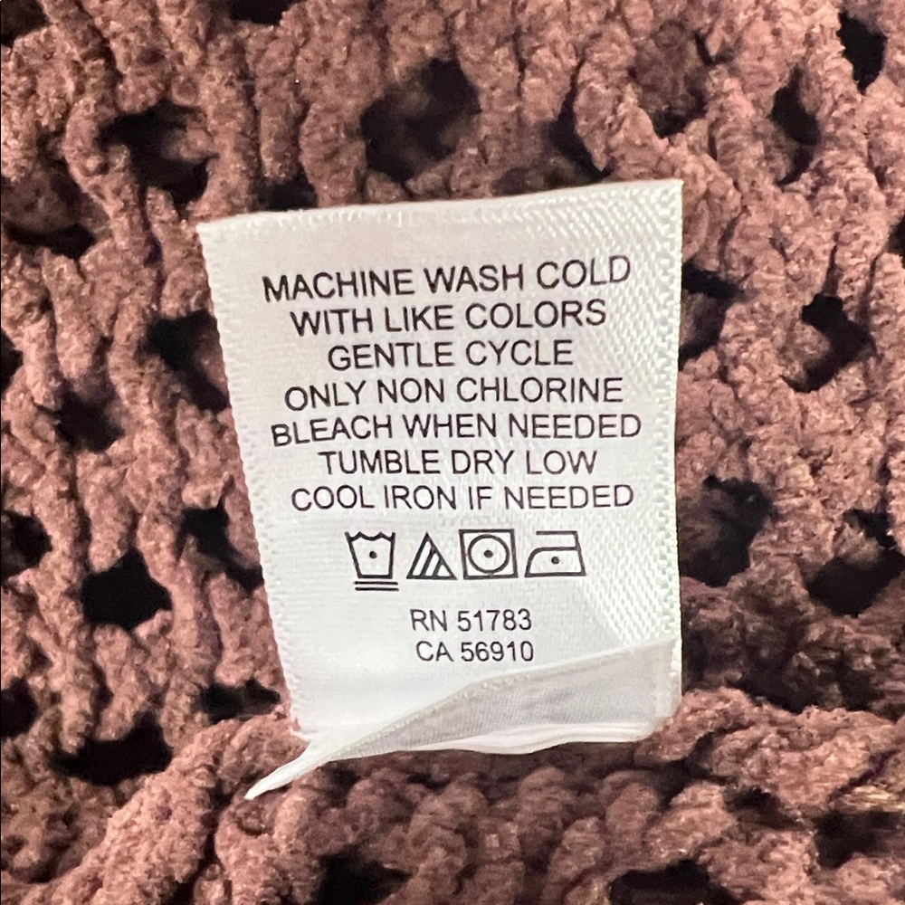 Maurices Plus Size 3X Crochet Knit Hoodie Boho Beach Coverup - Picture 7 of 7